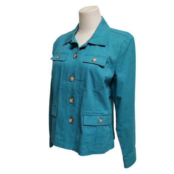 Appleseed's Dark Teal Green Jacket - Picture 3 of 9